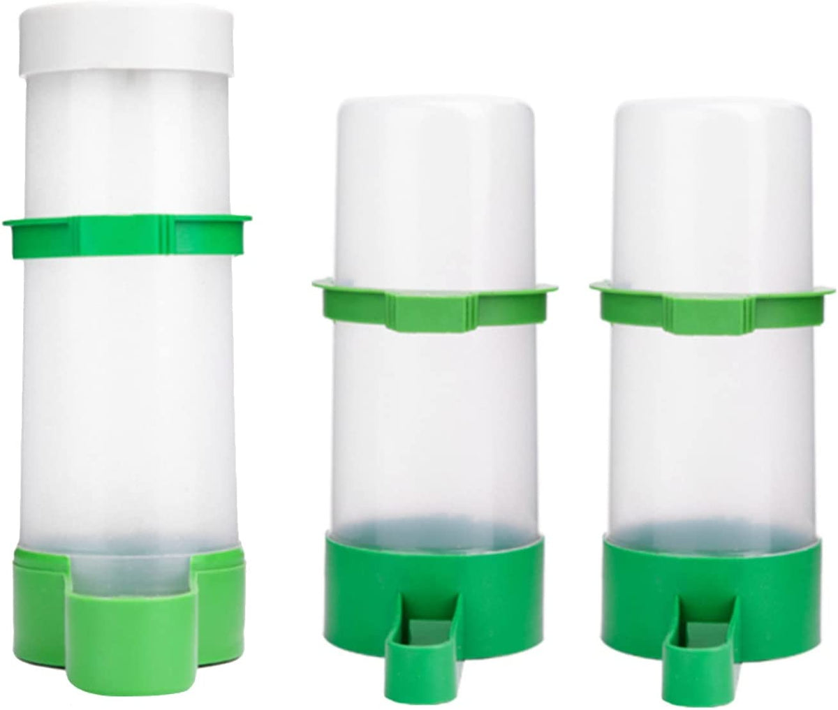 XISTEST Automatic Bird Feeder and Water Dispenser Set - Perfect for Lovebirds, Budgies, and Small Birds (2 Water Feeders + 1 Food Feeder)