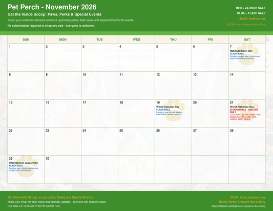 Inside Scoop Calendar -- November 2026