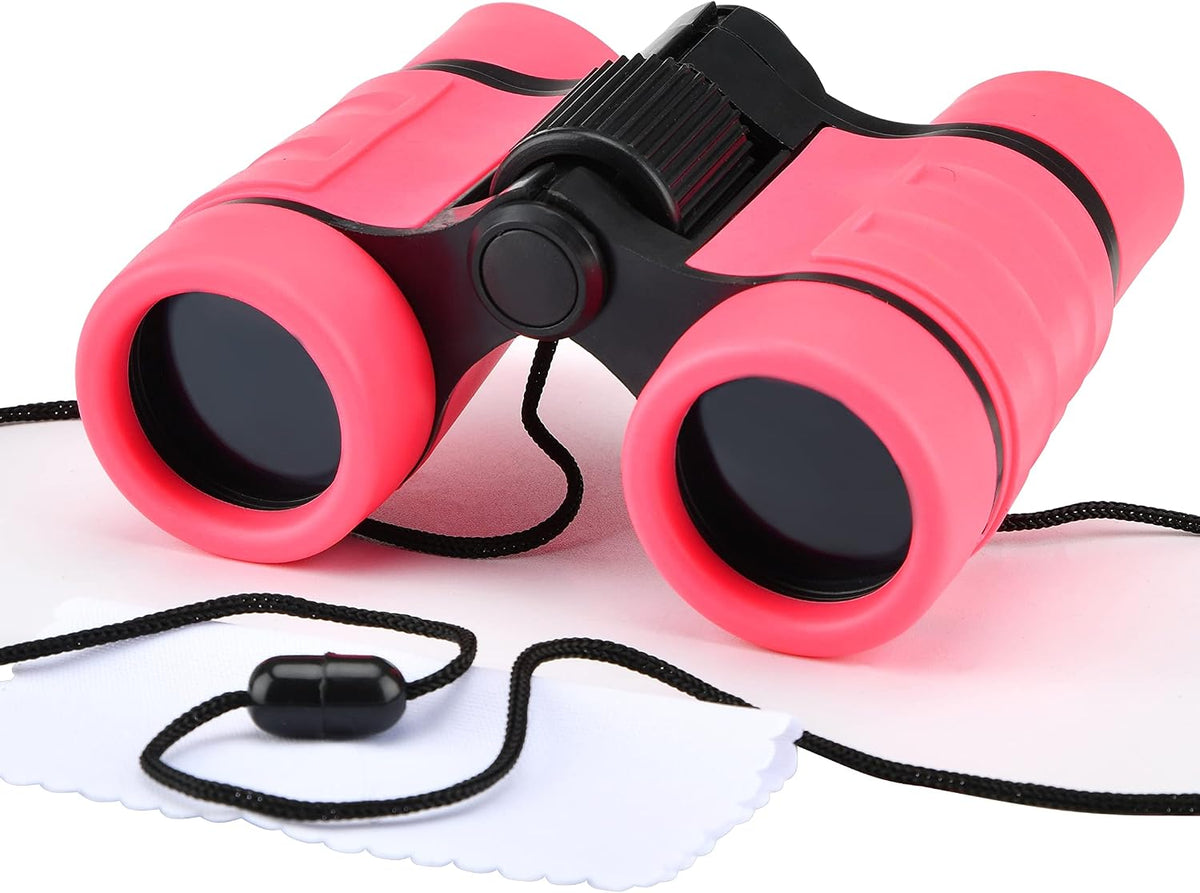 Binoculars for Kids, Toys for 3-12 Years Boys and Girls High-Resolution Optics Shockproof Mini Compact Toy Binoculars for Bird Watching, Hiking, Camping, Science, Detective