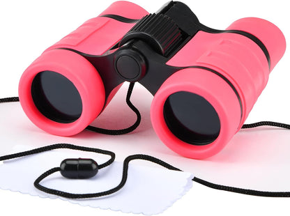 Binoculars for Kids, Toys for 3-12 Years Boys and Girls High-Resolution Optics Shockproof Mini Compact Toy Binoculars for Bird Watching, Hiking, Camping, Science, Detective