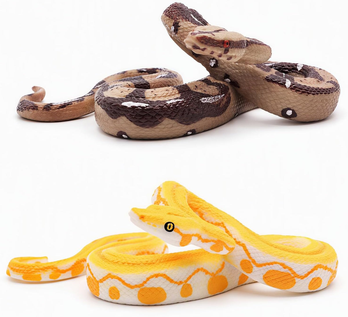 Realistic Fake Snake Toy Rubber Gag Toys for Halloween Prank