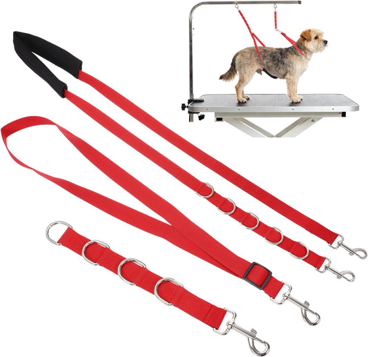 Essential Dog Grooming Belly Strap Set - 3-Piece Restraint System for Safe and Comfortable Grooming
