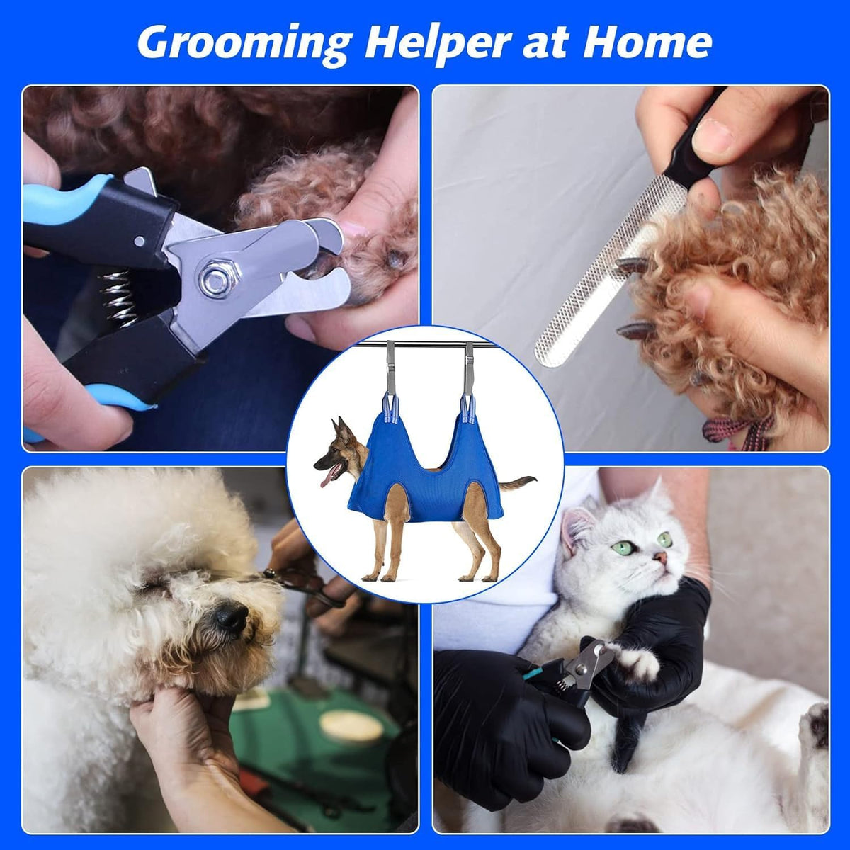Ateson XL Dog Grooming Hammock - The Ultimate Nail Trimming Solution for Large Breeds