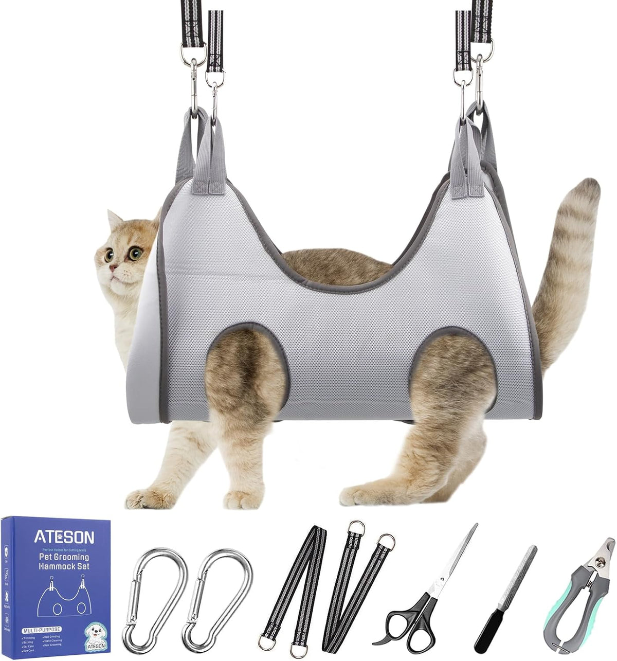 Ateson XL Dog Grooming Hammock - The Ultimate Nail Trimming Solution for Large Breeds
