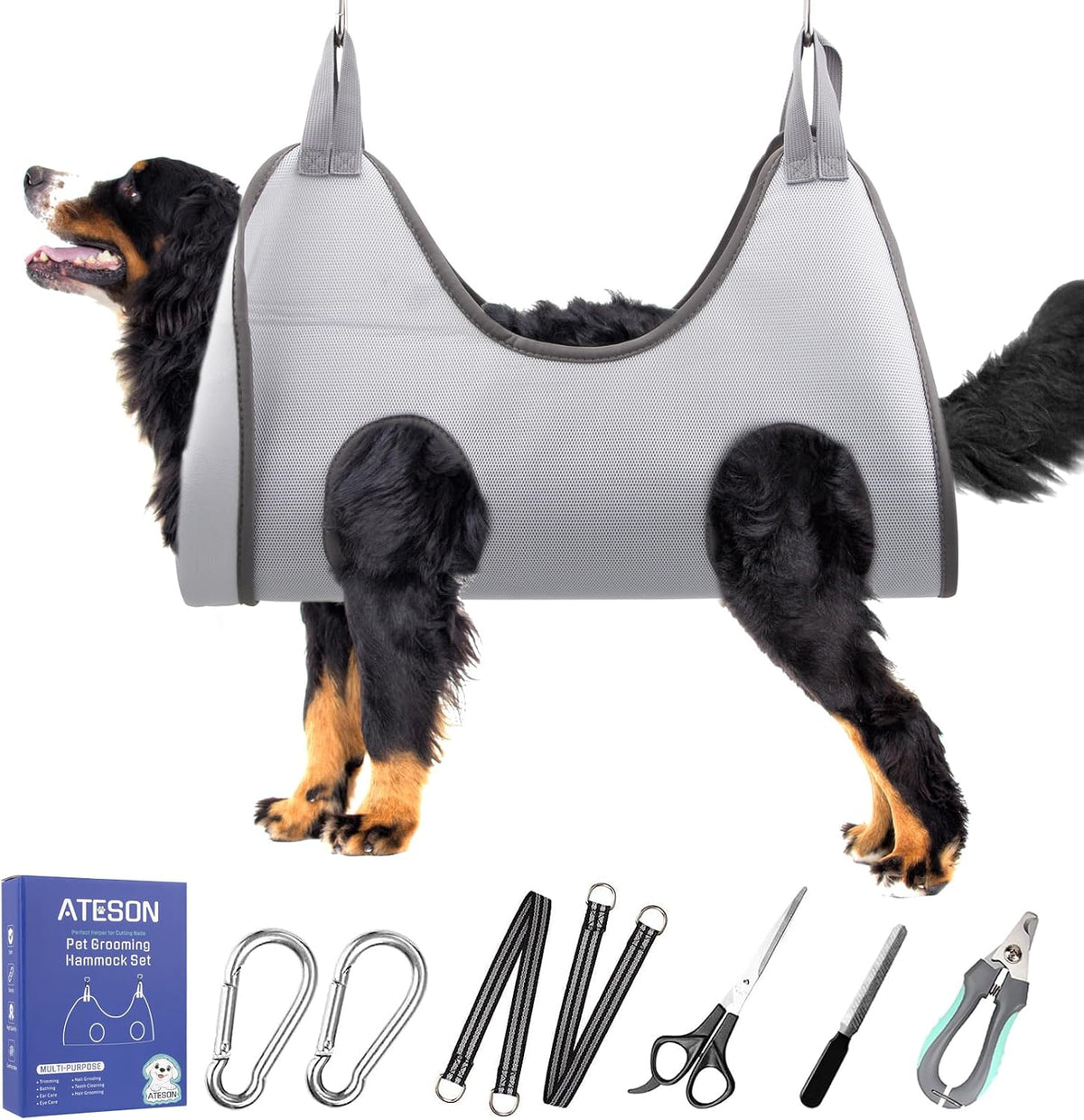 Ateson XL Dog Grooming Hammock - The Ultimate Nail Trimming Solution for Large Breeds