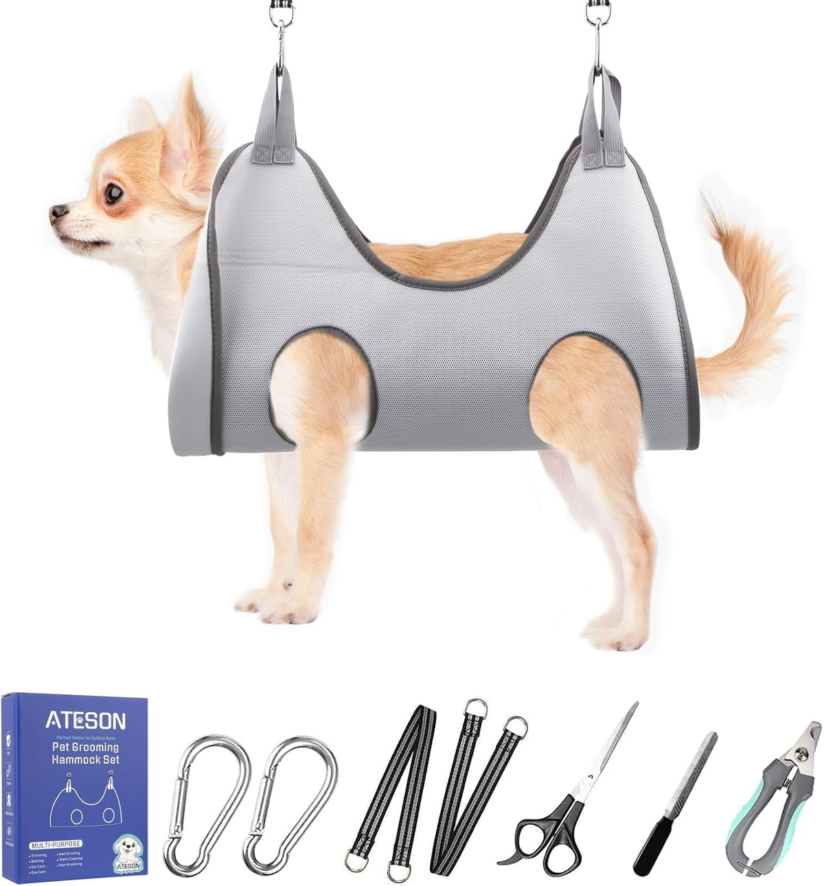 Ateson XL Dog Grooming Hammock - The Ultimate Nail Trimming Solution for Large Breeds