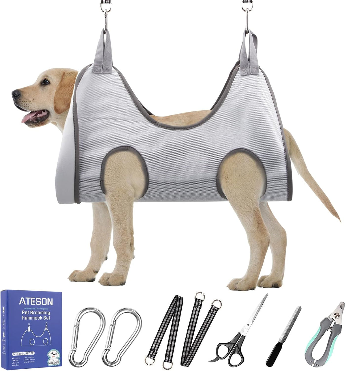 Ateson XL Dog Grooming Hammock - The Ultimate Nail Trimming Solution for Large Breeds