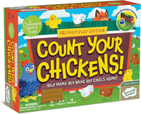 Peaceable Kingdom Count Your Chickens Cooperative Board Game, Premium Edition