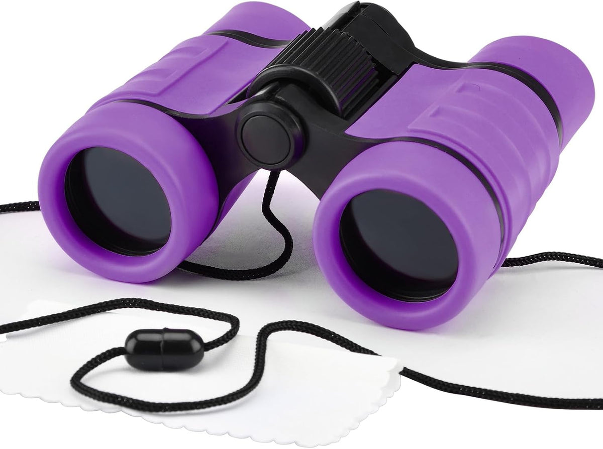Binoculars for Kids, Toys for 3-12 Years Boys and Girls High-Resolution Optics Shockproof Mini Compact Toy Binoculars for Bird Watching, Hiking, Camping, Science, Detective