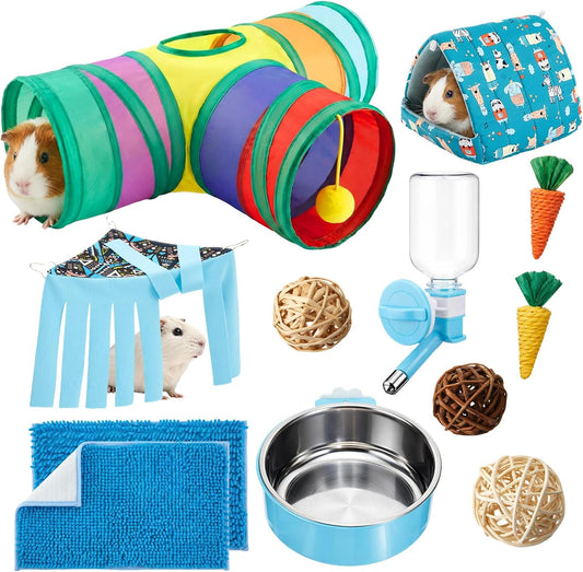 Complete Guinea Pig Starter Kit: 12 Essential Accessories for Happy, Healthy Pets - Perfect for New Owners and Lovers!