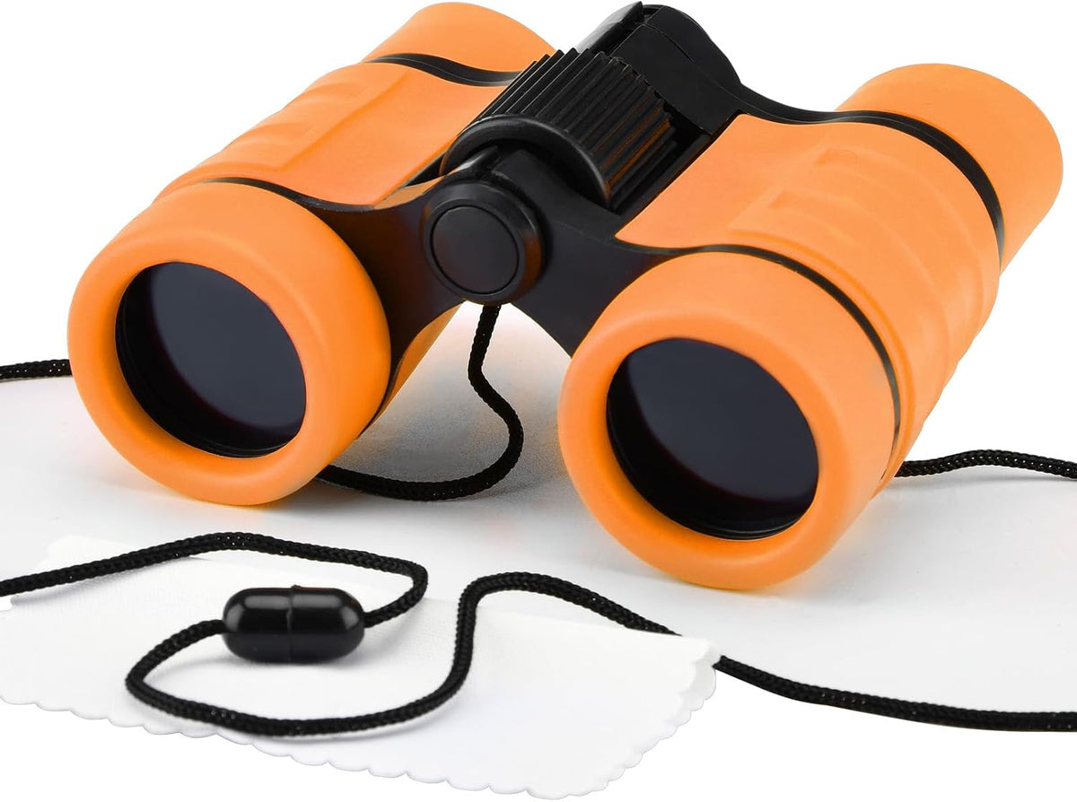 Binoculars for Kids, Toys for 3-12 Years Boys and Girls High-Resolution Optics Shockproof Mini Compact Toy Binoculars for Bird Watching, Hiking, Camping, Science, Detective