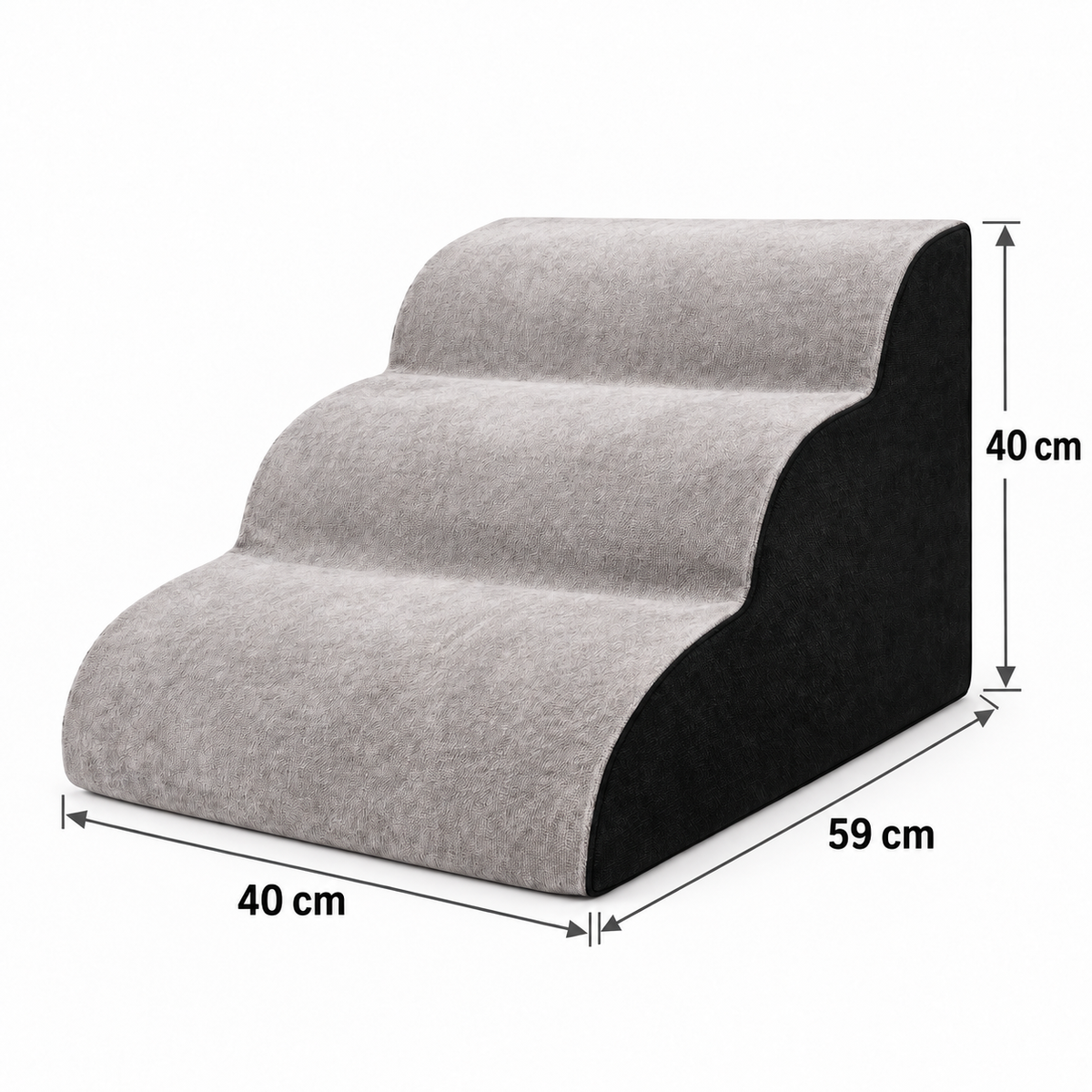 ### Wave Ramp Foam Pet Stairs for Dogs & Cats – High-Density Support🐾🌟