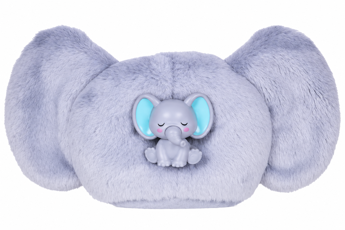 Barbie Cutie Reveal Fashion Doll, Jungle Series Elephant Plush Costume, 10 Surprises Including Mini Pet & Color Change