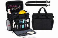 Pet Grooming Tote Bag, Cat Grooming Tools Organizer Bag, Dog Grooming Supplies Organizer Storage for Pets Grooming Kit and Dog Wash Shampoo Accessories(Bag Only) (Black- New)