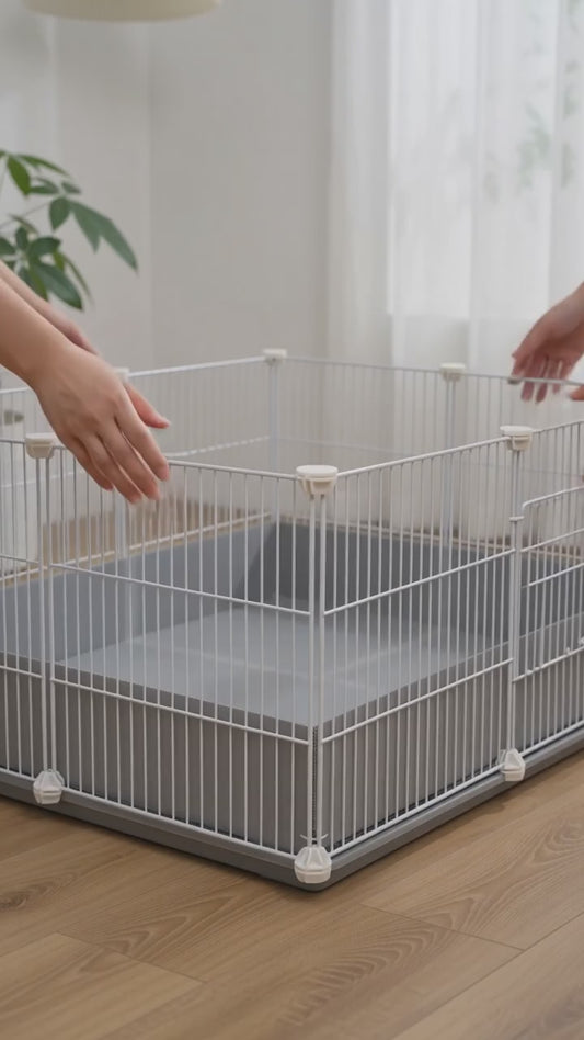 Guinea Pig Cages with Lid & Corrugated Liner 10Ft CNC Small Animal Playpen Indoor Rabbit Bunny Cage Large Critter Loft Habitat Hedgehog Pet Hutch 55X28X14Inch