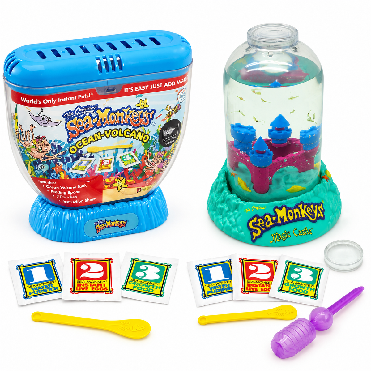 Mittel Sea-Monkeys Grow-Your-Own Brine Shrimp Aquarium Kits – Ocean Volcano & Magic Castle