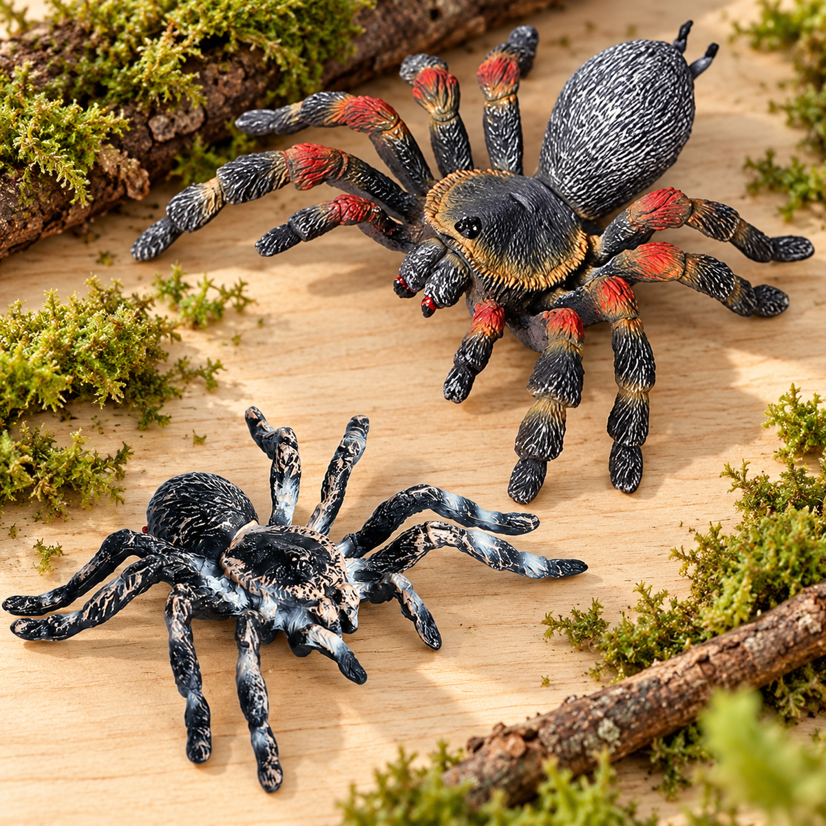 SCAHOW Realistic Spider & Lizard Toy Figures – Halloween Decorations, Prank Props & Educational Play