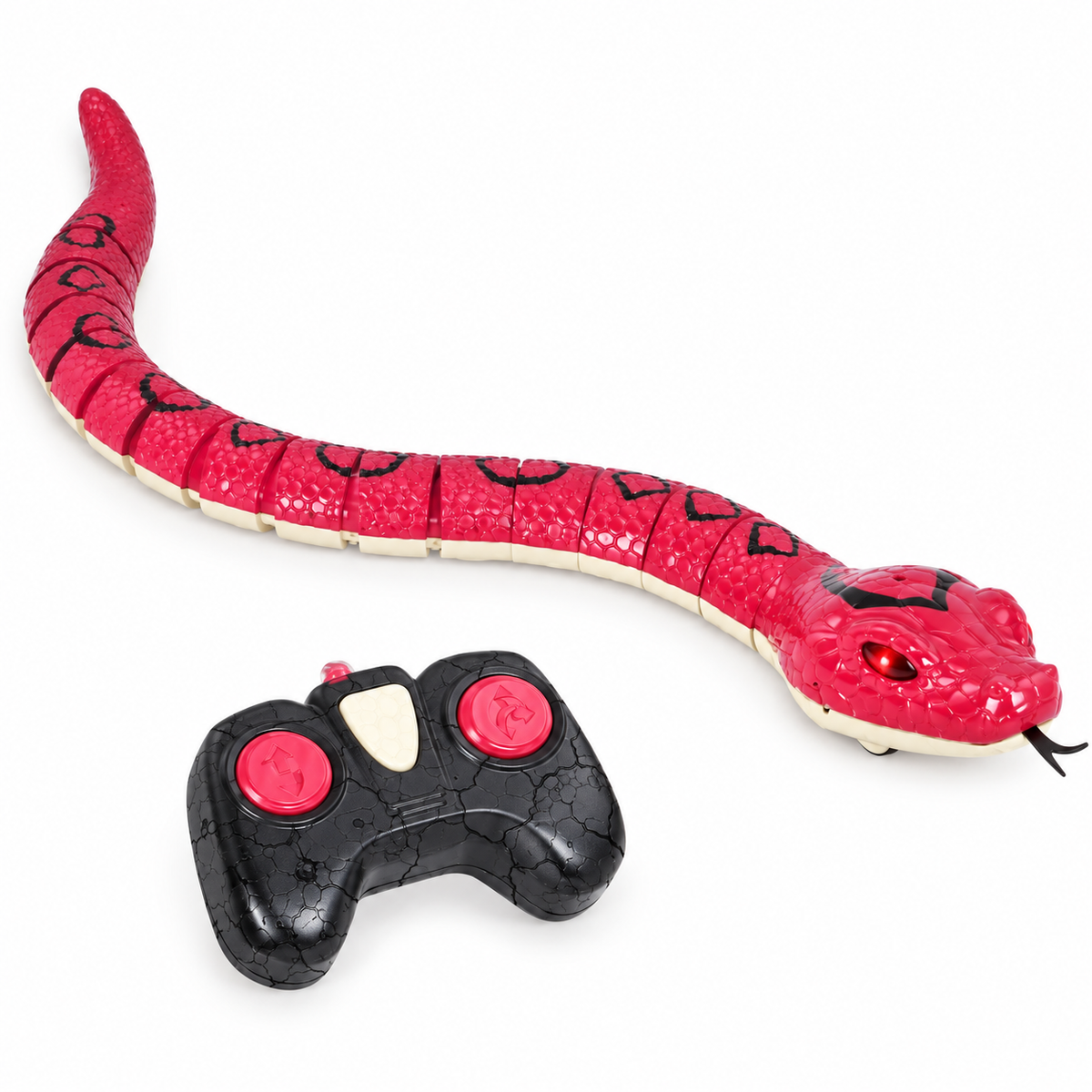 Terra by Battat – Rainbow Boa Infrared Remote Control Snake with Light – up Eyes, Electronic Animal Toy and Playset for Kids, Realistic Reptile, Fun and Interactive, 6+ Years