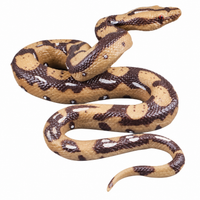 Ipetboom Realistic Snake Toy - 1Pc Fake Snake Figure for Halloween Prank Props Plastic High Simulation Scary Model Creepy Figure for April Fool'S Day Garden Decoration Kids Trick Play - 5.9X4.3X2.3In
