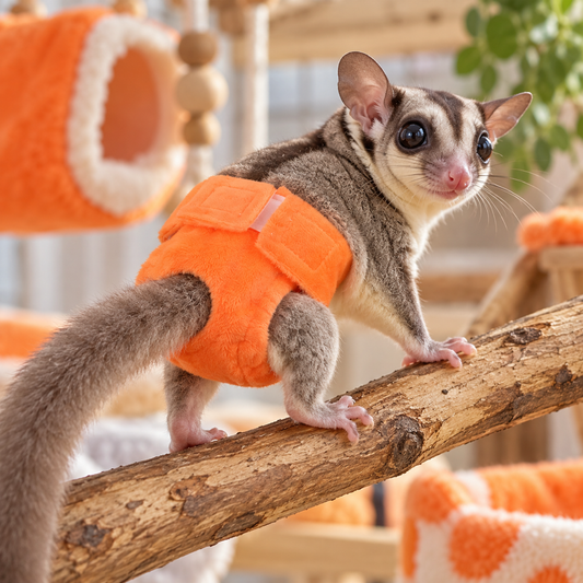 3 Pack Adjustable Sugar Glider Diapers Climbing Diapers for Gliders Small Pets Mini Carrier Diaper