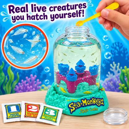 Mittel Sea-Monkeys Grow-Your-Own Brine Shrimp Aquarium Kits – Ocean Volcano & Magic Castle