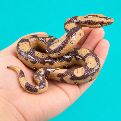 Ipetboom Realistic Snake Toy - 1Pc Fake Snake Figure for Halloween Prank Props Plastic High Simulation Scary Model Creepy Figure for April Fool'S Day Garden Decoration Kids Trick Play - 5.9X4.3X2.3In
