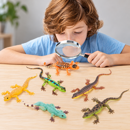 SCAHOW Realistic Spider & Lizard Toy Figures – Halloween Decorations, Prank Props & Educational Play