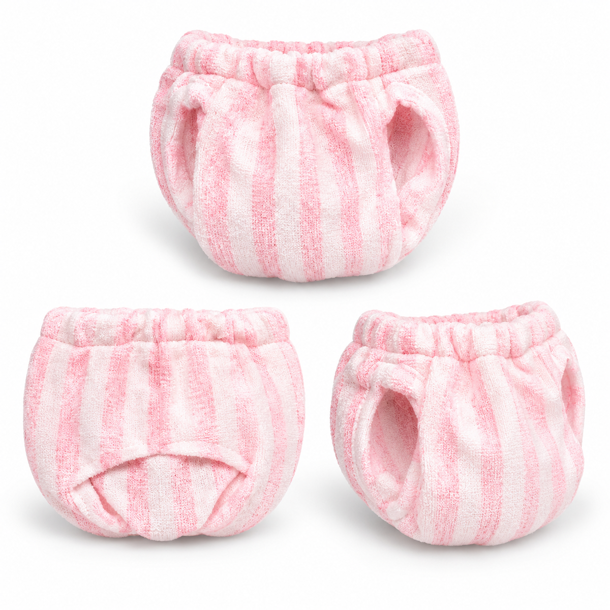 3-Pack Washable Squirrel Diapers – Reusable Small-Pet Diapers, Blue & Pink, Sizes S–M