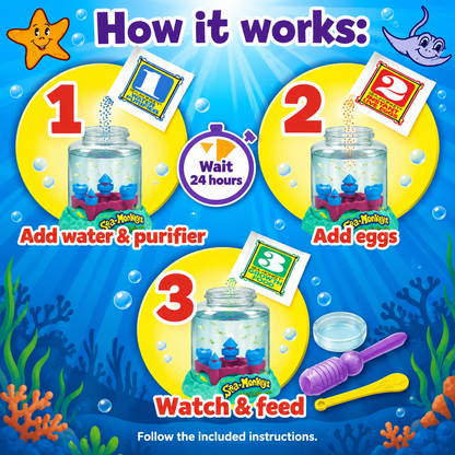 Mittel Sea-Monkeys Grow-Your-Own Brine Shrimp Aquarium Kits – Ocean Volcano & Magic Castle