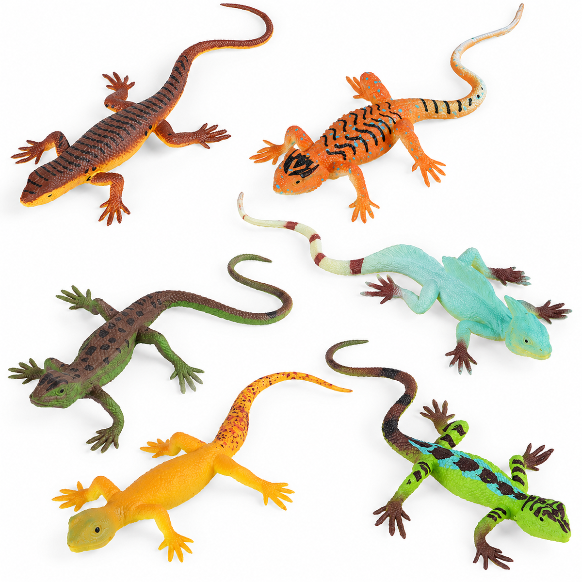 SCAHOW Realistic Spider & Lizard Toy Figures – Halloween Decorations, Prank Props & Educational Play