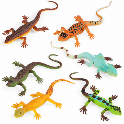 SCAHOW Realistic Spider & Lizard Toy Figures – Halloween Decorations, Prank Props & Educational Play