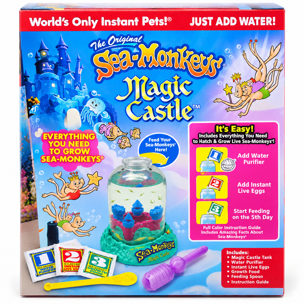 Mittel Sea-Monkeys Grow-Your-Own Brine Shrimp Aquarium Kits – Ocean Volcano & Magic Castle