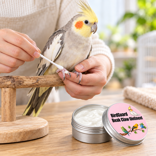 BirdGuard Beak, Foot & Claw Moisturizing Balm for Parrots, Budgies, Cockatiels & Canaries