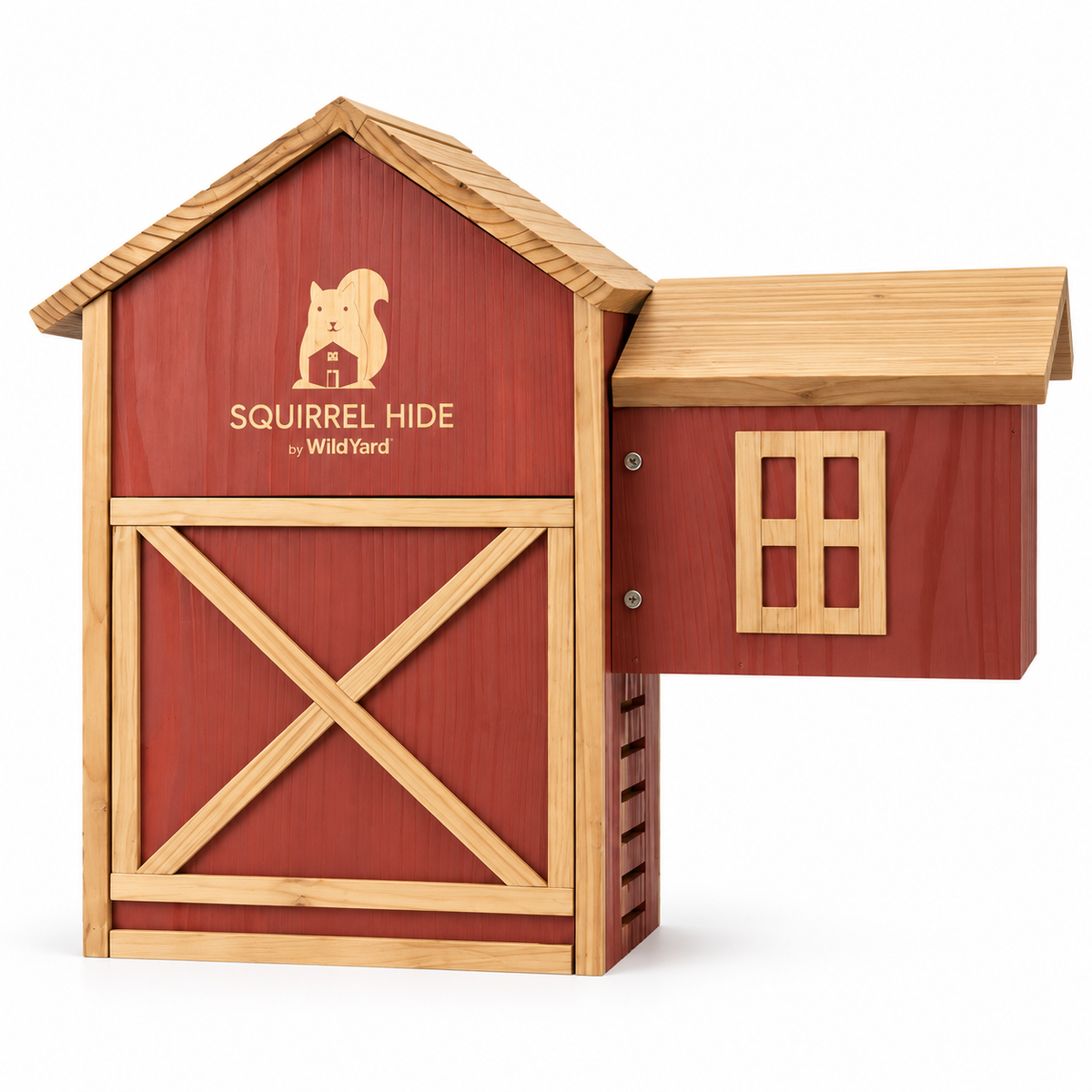 Wildyard Squirrel House for outside - Cedar, Dual Chamber with Ladder