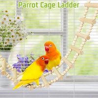 Wooden Bird & Small Pet Climbing Ladder – Parrots, Parakeets, Rats & Sugar Gliders – 3 Sizes