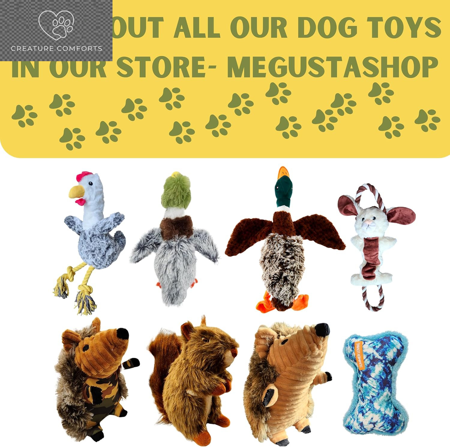 Exciting Duck Dog Toy with Squeaker | Plush Mallard Shaped Pet Toy for All Breeds | Perfect for Chewing, Fetching, and Interactive Play