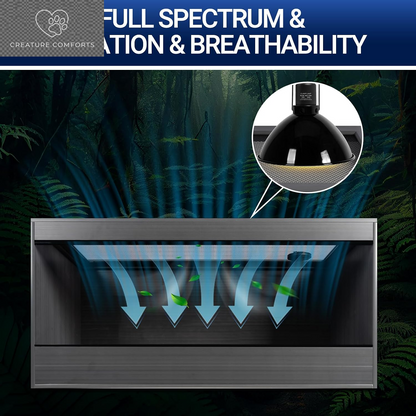 50 Gallon Reptile Enclosure, 36X18X18 Composite Wood & Plastic Eco Reptile Tank Terrarium, 36" Wide Lightweight Reptile Habitat Lounge for Ball Python Bearded Dragon Gecko Turtle