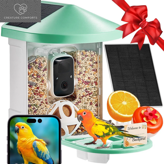 Discover the Ultimate Gift for Bird Lovers: Vevor Smart Bird Feeder Camera with Solar Power, Live Video & AI Features! 🌞🐦📹 #BirdWatching #TechGifts #SummerFinds