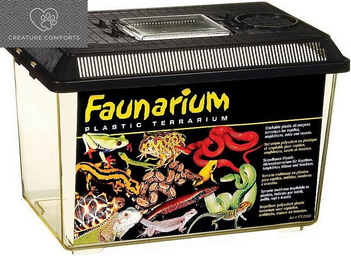 Exo Terra Faunarium, Plastic Reptile Terrarium, Medium, PT2260