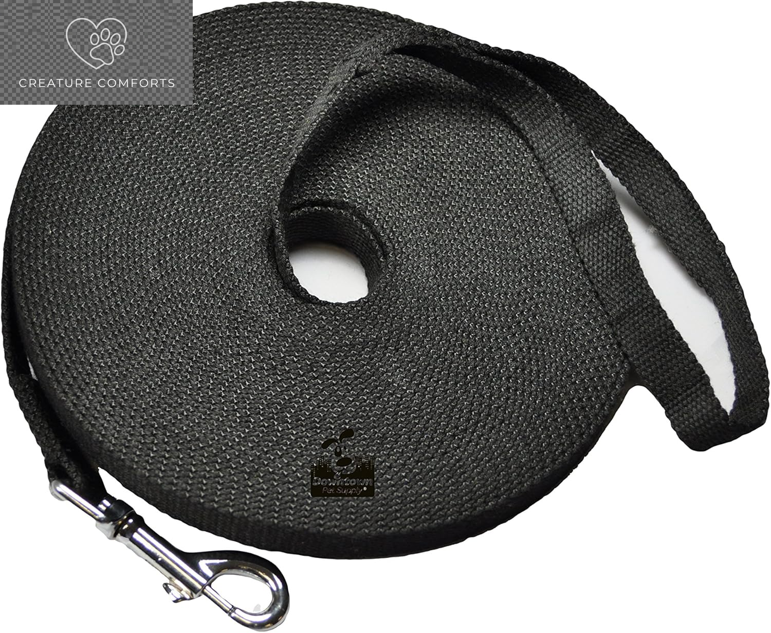Downtown Pet Supply - Long Dog Training Leash for Recall & Obedience - Nylon, 30 Ft, Hunter Green