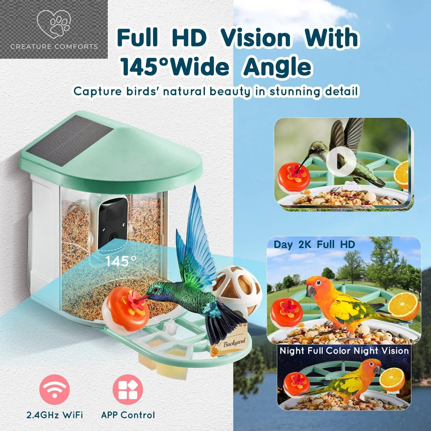 Discover the Ultimate Gift for Bird Lovers: Vevor Smart Bird Feeder Camera with Solar Power, Live Video & AI Features! 🌞🐦📹 #BirdWatching #TechGifts #SummerFinds