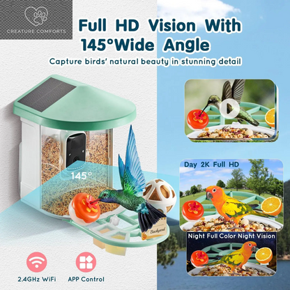 Discover the Ultimate Gift for Bird Lovers: Vevor Smart Bird Feeder Camera with Solar Power, Live Video & AI Features! 🌞🐦📹 #BirdWatching #TechGifts #SummerFinds