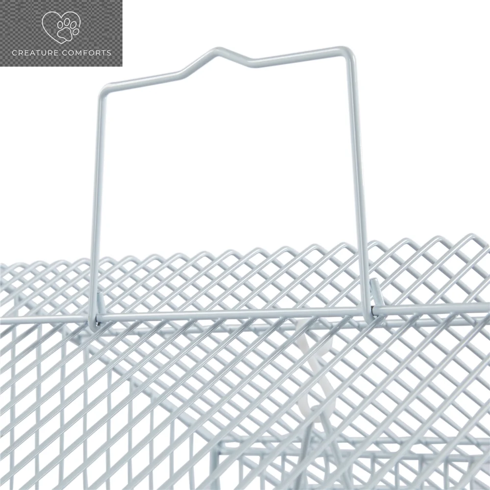 Yaheetech 62.4"H Rolling Metal Birdcage Parrot Cage with Detachable Stand, White