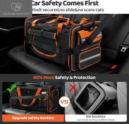 Ultimate Cat Carrier for 2 Furry Friends! Perfect for Travel & Outdoor Adventures 🚗🐾✨