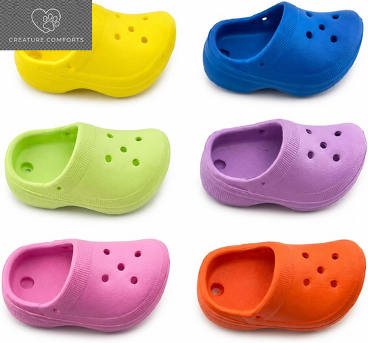Bonka 2183 PK6 Mini Sandals 3" Soft Bird Foot Toys 6 Pack Chew Toy | Soft Colorful Foot Toys with 5 Attachment Holes for DIY Bird Toy Customization and Enrichment
