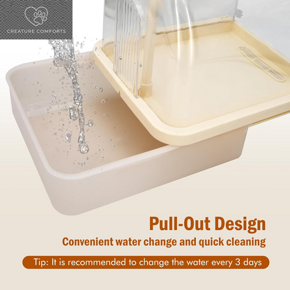 Automatic Bird Bath for Cage, Parakeet Bath with Pump