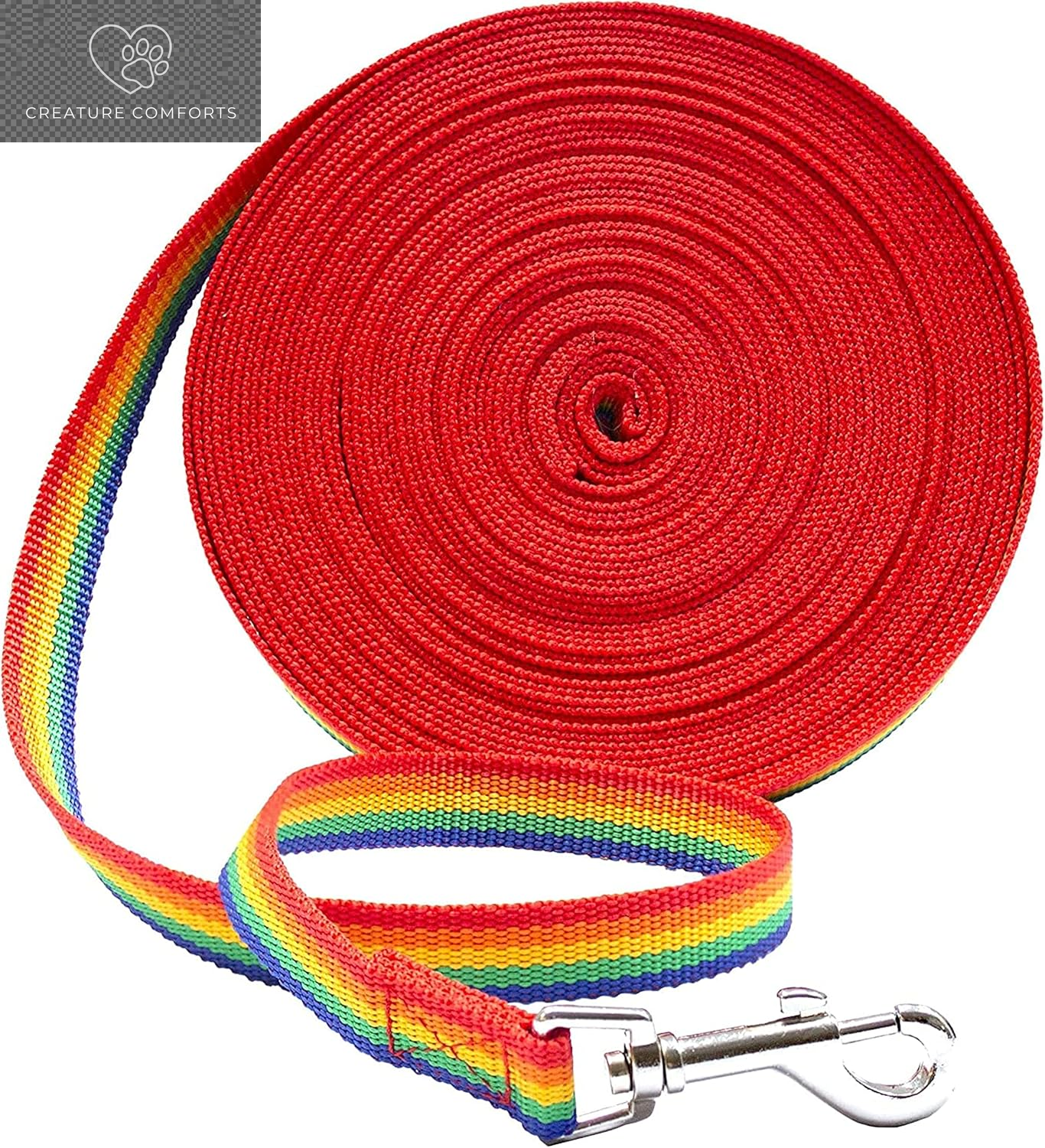 Downtown Pet Supply - Long Dog Training Leash for Recall & Obedience - Nylon, 30 Ft, Hunter Green