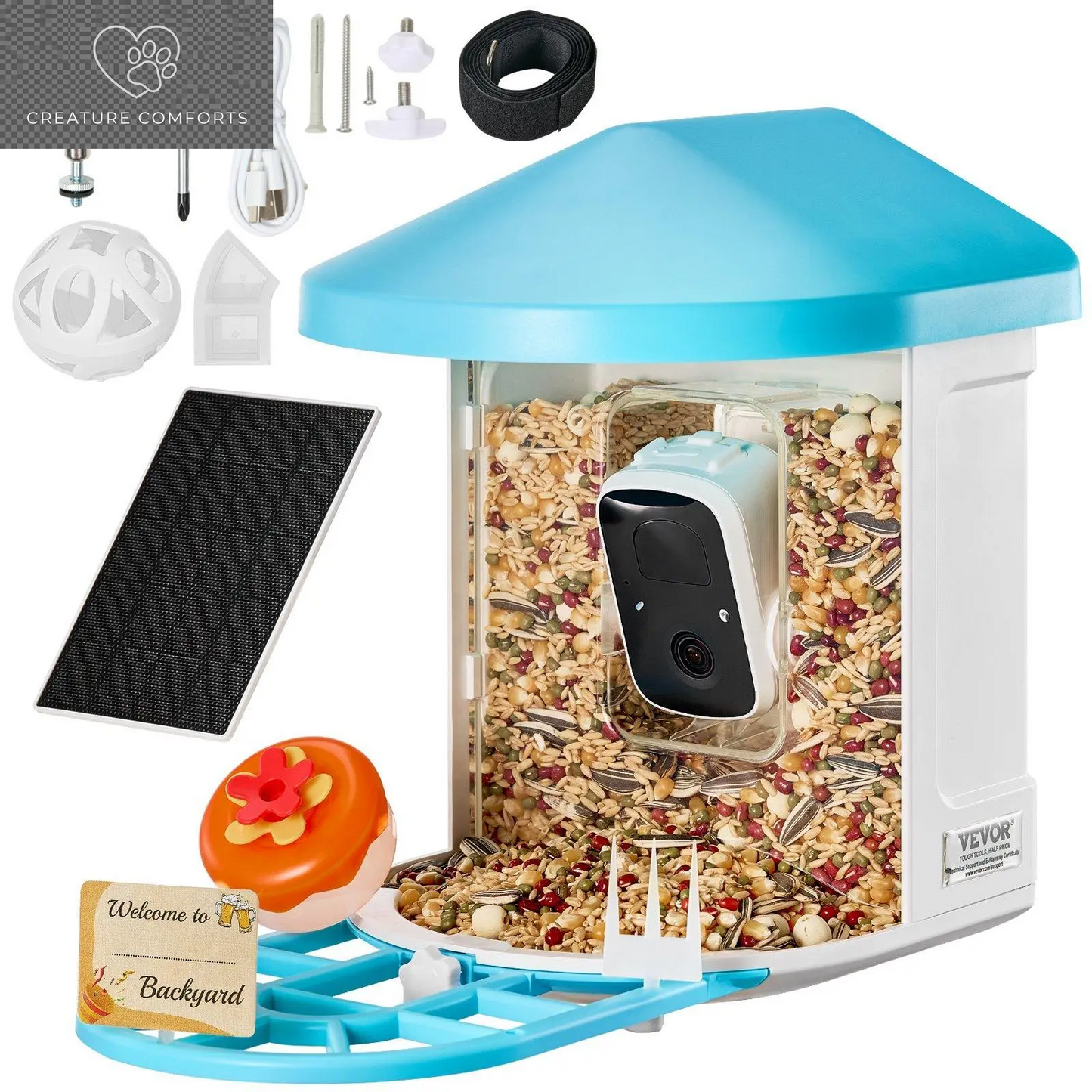 Discover the Ultimate Gift for Bird Lovers: Vevor Smart Bird Feeder Camera with Solar Power, Live Video & AI Features! 🌞🐦📹 #BirdWatching #TechGifts #SummerFinds