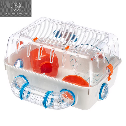 Ferplast Combi 1 Starter Hamster Cage | Includes Accessories | 15.94L X 11.61W X 8.86H Inches, Green