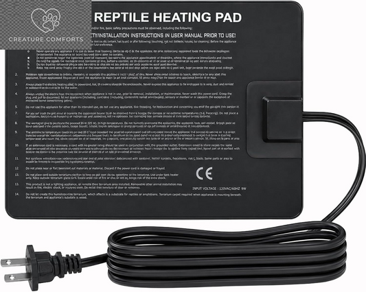 Aiicioo Reptile Heating Pad - Hermit Crab Heater Heat Mat for Reptiles Snake Lizard Terrarium 8 Watt
